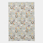 HARRY POTTER™ | Owl Letter Pattern Geschirrtuch (Vertikal)