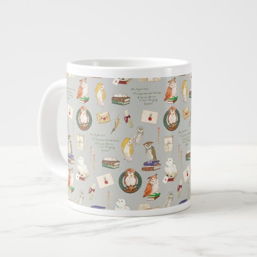 HARRY POTTER™ | Owl Letter Pattern Jumbo-Tasse (Vorderseite Links)