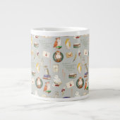 HARRY POTTER™ | Owl Letter Pattern Jumbo-Tasse (Vorderseite)