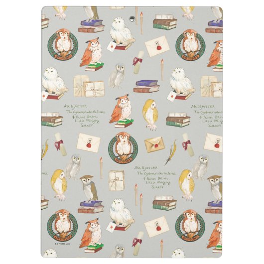 HARRY POTTER™ | Owl Letter Pattern Klemmbrett (Rückseite)