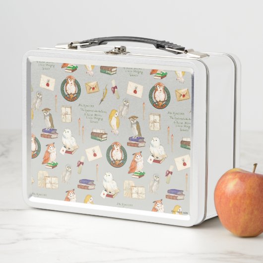 HARRY POTTER™ | Owl Letter Pattern Metall Brotdose (Beispiel)