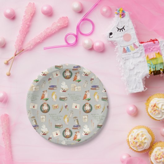 HARRY POTTER™ | Owl Letter Pattern Pappteller (Party)