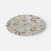 HARRY POTTER™ | Owl Letter Pattern Pappteller (Schrägansicht)