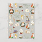HARRY POTTER™ | Owl Letter Pattern Postkarte (Vorderseite)