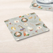 HARRY POTTER™ | Owl Letter Pattern Rechteckiger Pappuntersetzer (angewinkelt)