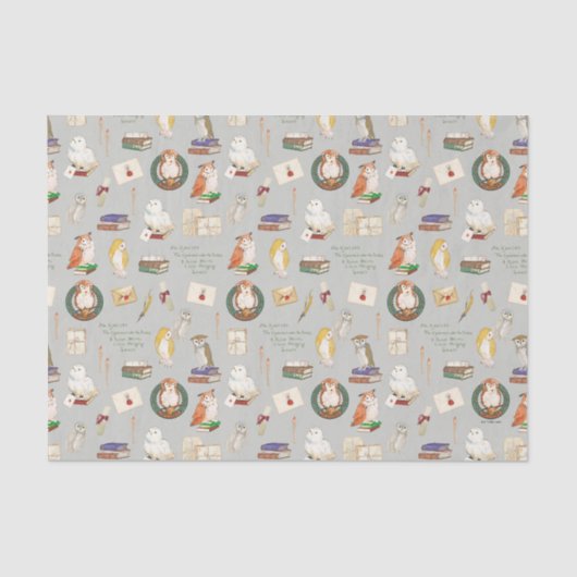 HARRY POTTER™ | Owl Letter Pattern Seidenpapier (Vorderseite)