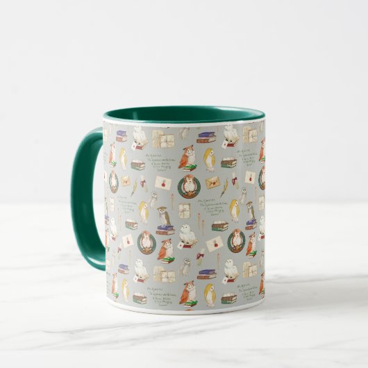 HARRY POTTER™ | Owl Letter Pattern Tasse (Vorderseite Links)