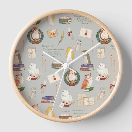 HARRY POTTER™ | Owl Letter Pattern Uhr (Vorderseite)