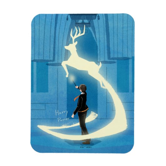 HARRY POTTER™ Patronus-Gemälde Magnet (Vertikal)