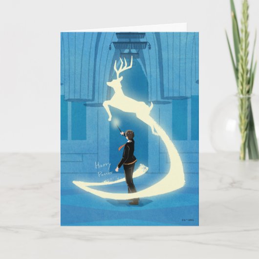HARRY POTTER™ Patronus-Malerei Karte (Vorderseite)