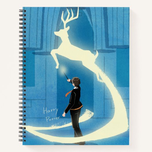 HARRY POTTER™ Patronus-Malerei Notizblock (Vorderseite)