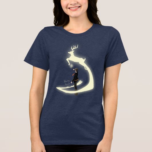HARRY POTTER™ Patronus-Malerei Tri-Blend Shirt (Vorderseite)