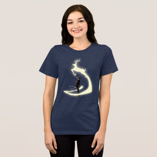 HARRY POTTER™ Patronus-Malerei Tri-Blend Shirt (Vorderseite voll)