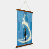 HARRY POTTER™ Patronus-Malerei Wandteppich Mit Holzrahmen (Gewinkelt)