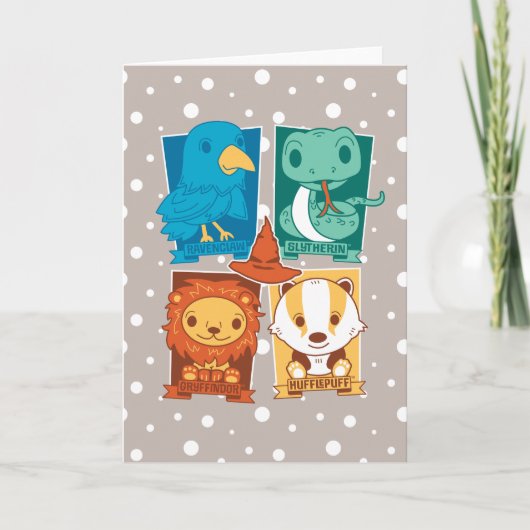 HARRY POTTER ™ %PIPE% HÄUSER CARTOON-HOGWARTS™ KARTE (Vorderseite)