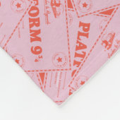 HARRY POTTER™ | Platforn 9 3/4 Zugfahrkarten Fleecedecke (Ecke)