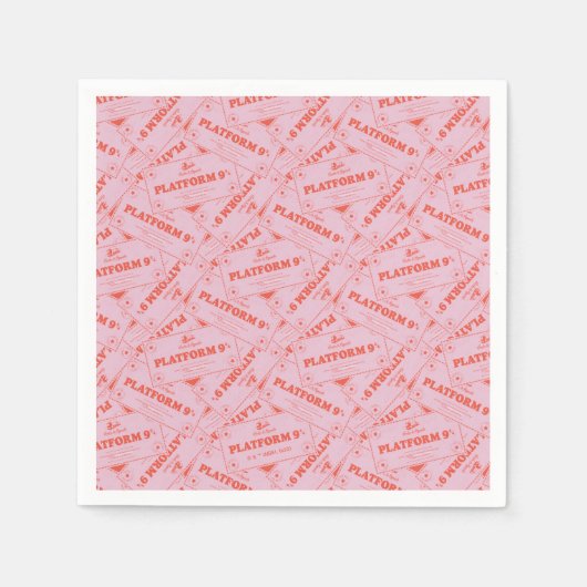 HARRY POTTER™ | Platforn 9 3/4 Zugfahrkarten Serviette (Vorderseite)