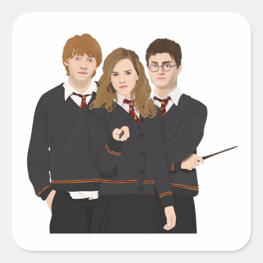 Harry potter quadratischer aufkleber (Vorderseite)