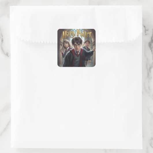 Harry Potter Quadratischer Aufkleber (Tasche)