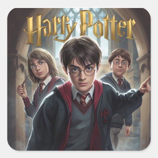 Harry Potter Quadratischer Aufkleber (Vorderseite)