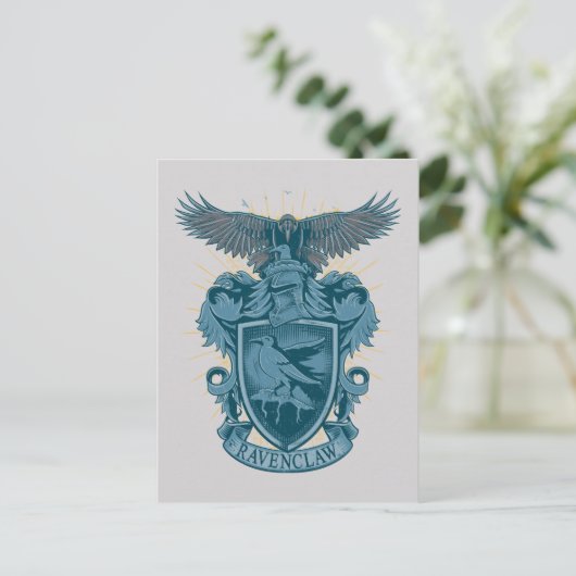 Harry Potter | Ravenclaw Crest Postkarte (Stehend Vorderseite)