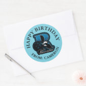 HARRY POTTER™ | RAVENCLAW™ Happy Birthday Runder Aufkleber (Umschlag)