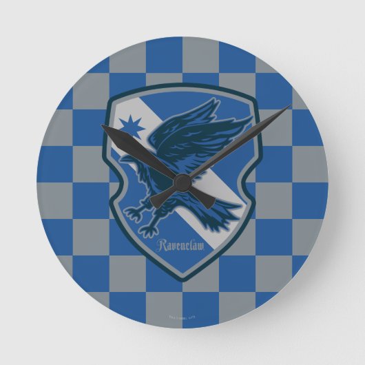 Harry Potter | Ravenclaw House Pride Crest Runde Wanduhr (Vorderseite)
