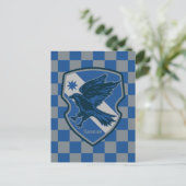 Harry Potter | Ravenclaw House Pride Wappen Postkarte (Stehend Vorderseite)