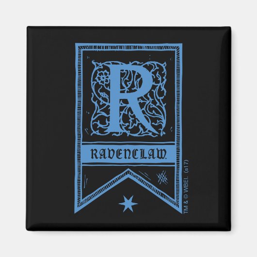 Harry Potter | Ravenclaw-Monogrammbanner Magnet (Vorne)