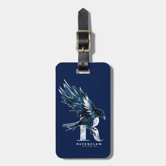 Harry Potter | RAVENCLAW™ Rabe Wasserfarbe Gepäckanhänger (Vorderseite vertikal)