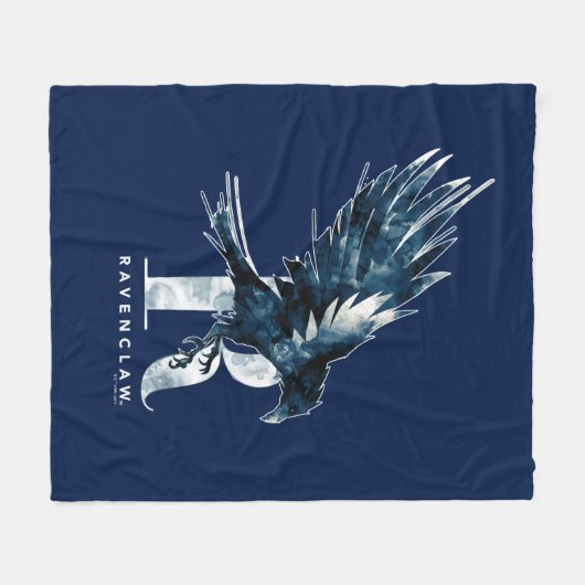 Harry Potter | RAVENCLAW™ Raven Watercolor Fleecedecke (Vorderseite (Horizontal))
