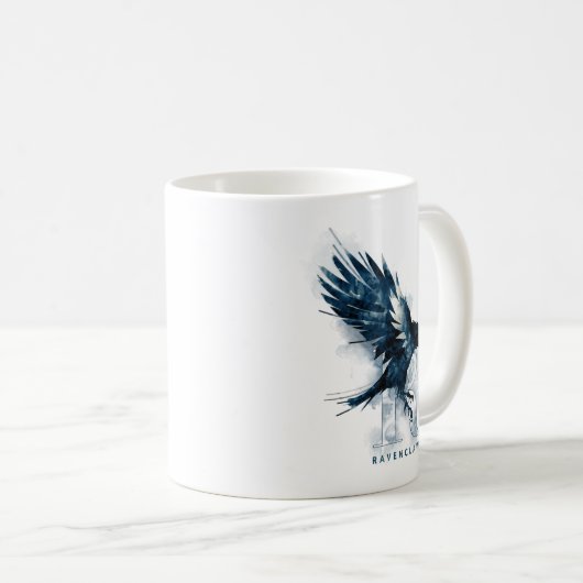 Harry Potter | RAVENCLAW™ Raven Watercolor Kaffeetasse (VorderseiteRechts)