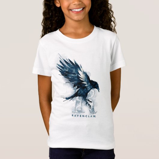 Harry Potter | RAVENCLAW™ Raven Watercolor T-Shirt (Vorderseite)