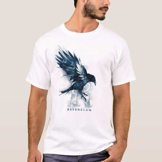 Harry Potter | RAVENCLAW™ Raven Watercolor T-Shirt (Vorderseite)