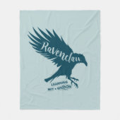 Harry Potter | RAVENCLAW™ Silhouette Typografie Fleecedecke (Vorderseite)