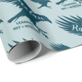 Harry Potter | RAVENCLAW™ Silhouette Typografie Geschenkpapier (Rolleneckpunkt)