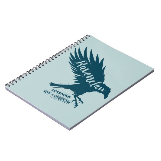 Harry Potter | RAVENCLAW™ Silhouette Typografie Notizblock (Linke Seite)