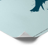 Harry Potter | RAVENCLAW™ Silhouette Typografie Poster (Ecke)