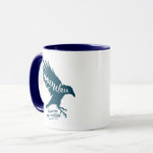 Harry Potter | RAVENCLAW™ Silhouette Typografie Tasse (Vorderseite Links)