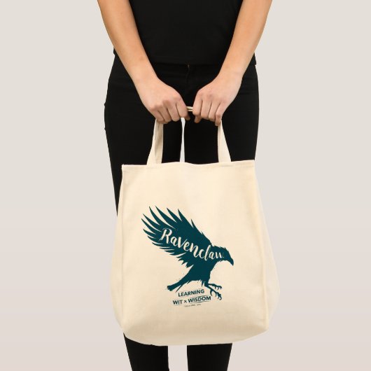 Harry Potter | RAVENCLAW™ Silhouette Typografie Tragetasche (Vorderseite (Produkt))