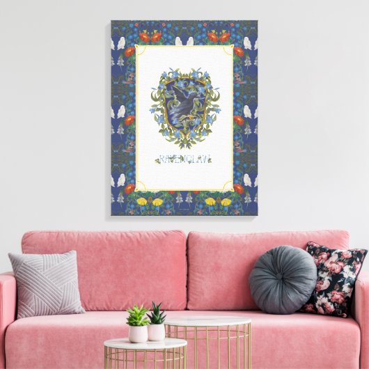 HARRY POTTER™ | RAVENCLAW™ Wappen Leinwanddruck (Insitu (Wohnzimmer))