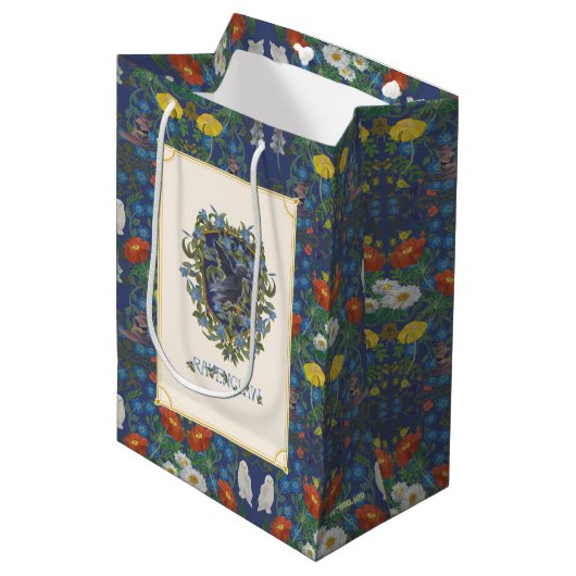 HARRY POTTER™ | RAVENCLAW™ Wappen Mittlere Geschenktüte (Vorderseite Schrägansicht)