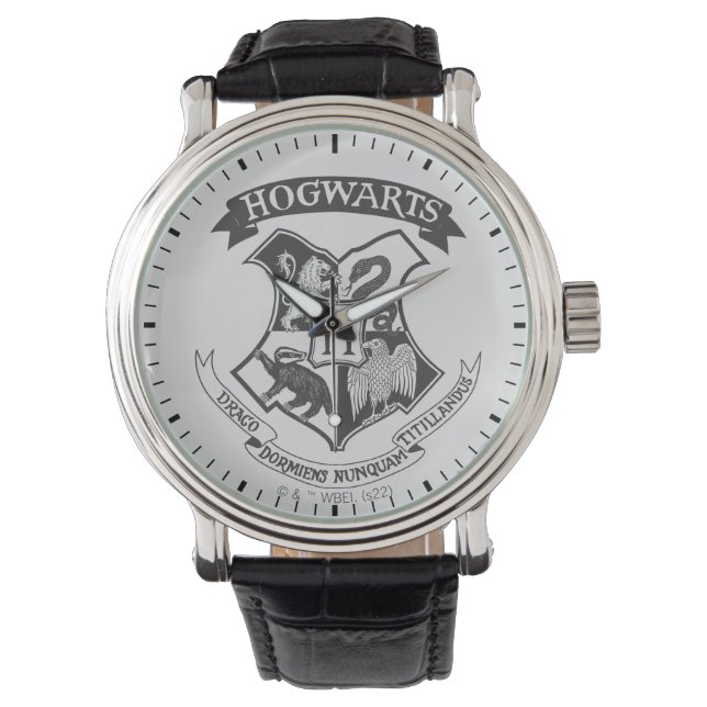 Harry Potter | Retro Hogwarts Crest Armbanduhr (Vorderseite)