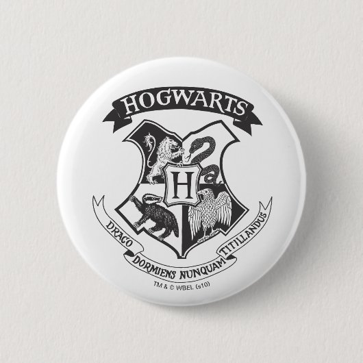 Harry Potter | Retro Hogwarts Crest Button (Vorderseite)