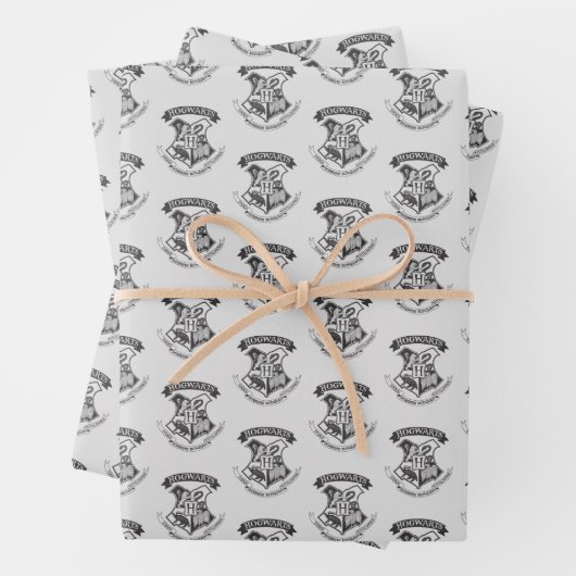 Harry Potter | Retro Hogwarts Crest Geschenkpapier Set (Beispiel)