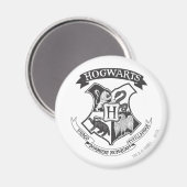 Harry Potter | Retro Hogwarts Crest Magnet (Vorderseite/Rückseite)