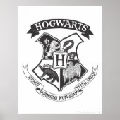 Harry Potter | Retro Hogwarts Crest Poster (Vorne)