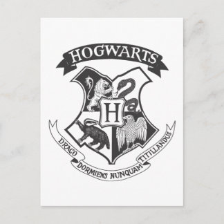 Harry Potter | Retro Hogwarts Crest Postkarte