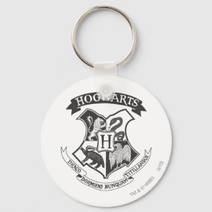 Harry Potter   Retro Hogwarts Crest Schlüsselanhänger