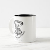Harry Potter | Retro Hogwarts Crest Zweifarbige Tasse (Vorderseite Links)